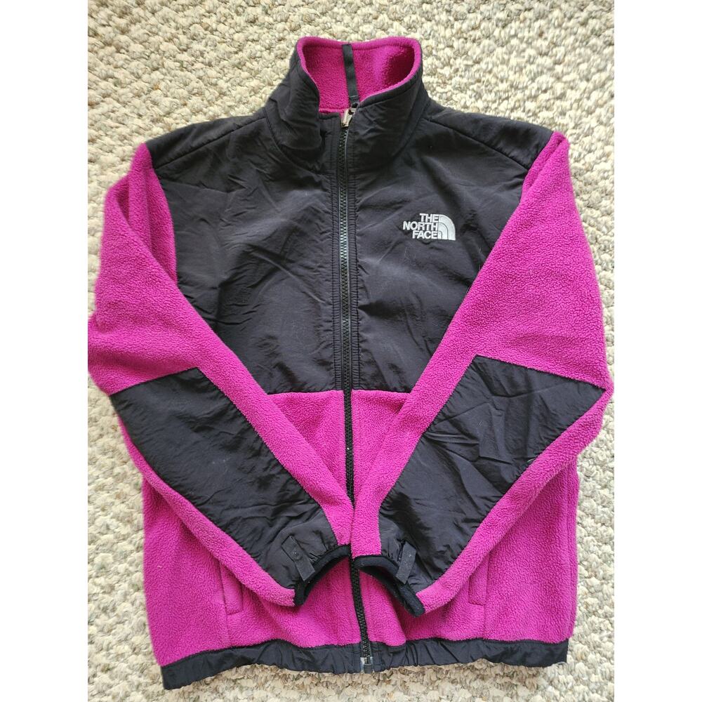 The North Face Girls‎ Medium Purple & Black Fleece Jacket Cozy Winter